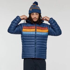 Cotopaxi Men's Blue and Multicolor Puffer Jacket